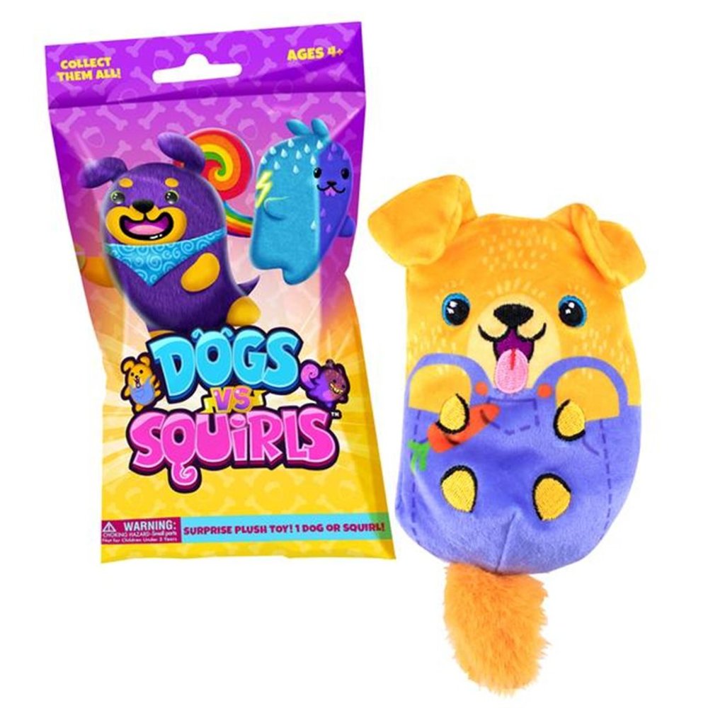 Dogs vs Squirls 4 Inch Plush Blind Bag Ramdon
